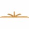 Ekena Millwork Richland Rough Sawn Timber Gable Bracket, Western Red Cedar, 96"W x 28"H x 2"D x 4"F, 7/12 Pitch GBW096X28X0204RIC00RWR - alternate 5